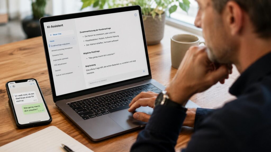 Kann KI Chatter ersetzen? Chatter nutzt künstliche Intelligenz, um Kundenanfragen schneller zu verstehen und Gespräche vorzubereiten.